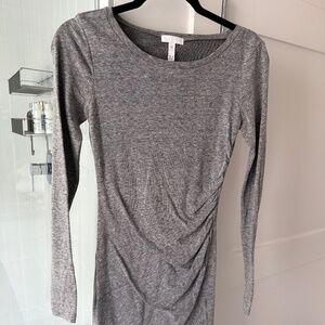 Grey midi dress